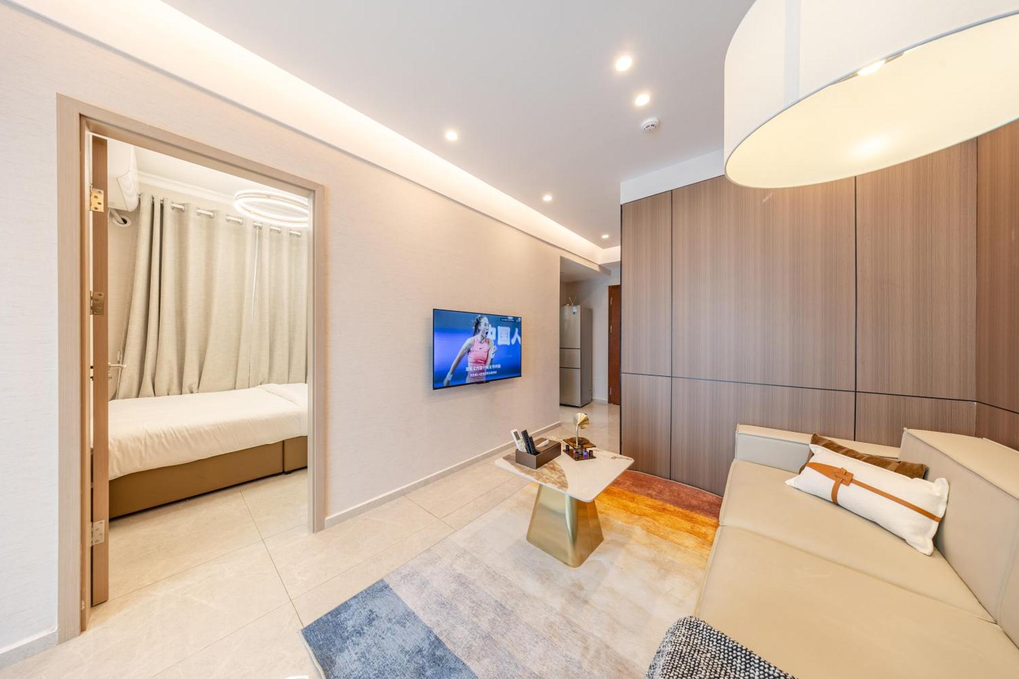 Boruisi Video And Audio Light House - Shenzhen Convention And Exhibition Center Gangxia Metro Station Aparthotel Exterior photo