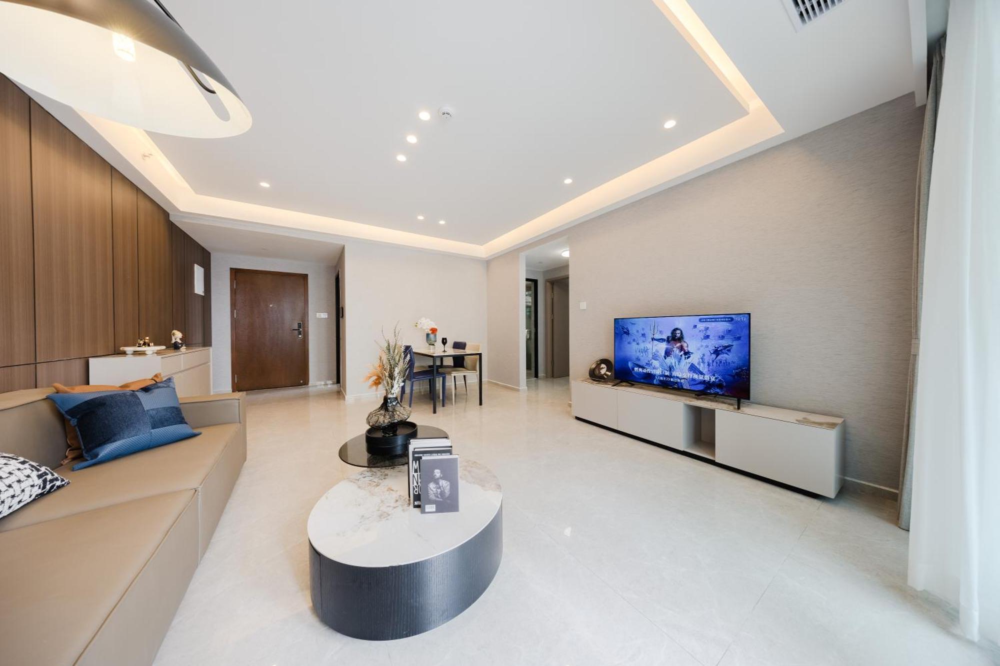 Boruisi Video And Audio Light House - Shenzhen Convention And Exhibition Center Gangxia Metro Station Aparthotel Exterior photo